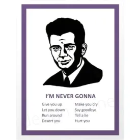 80s Rick Astley Card