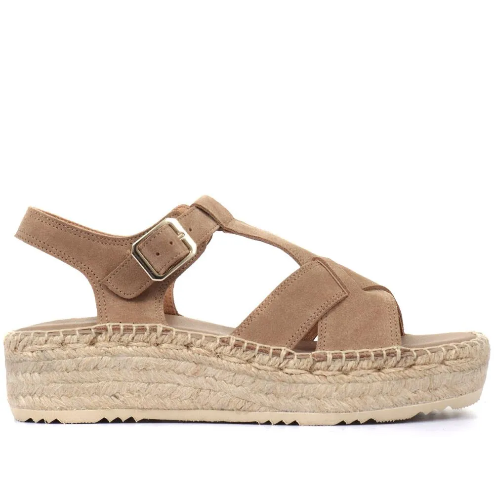 Adrienne Suede Espadrille Sandals - ADRIENNE / 320 167