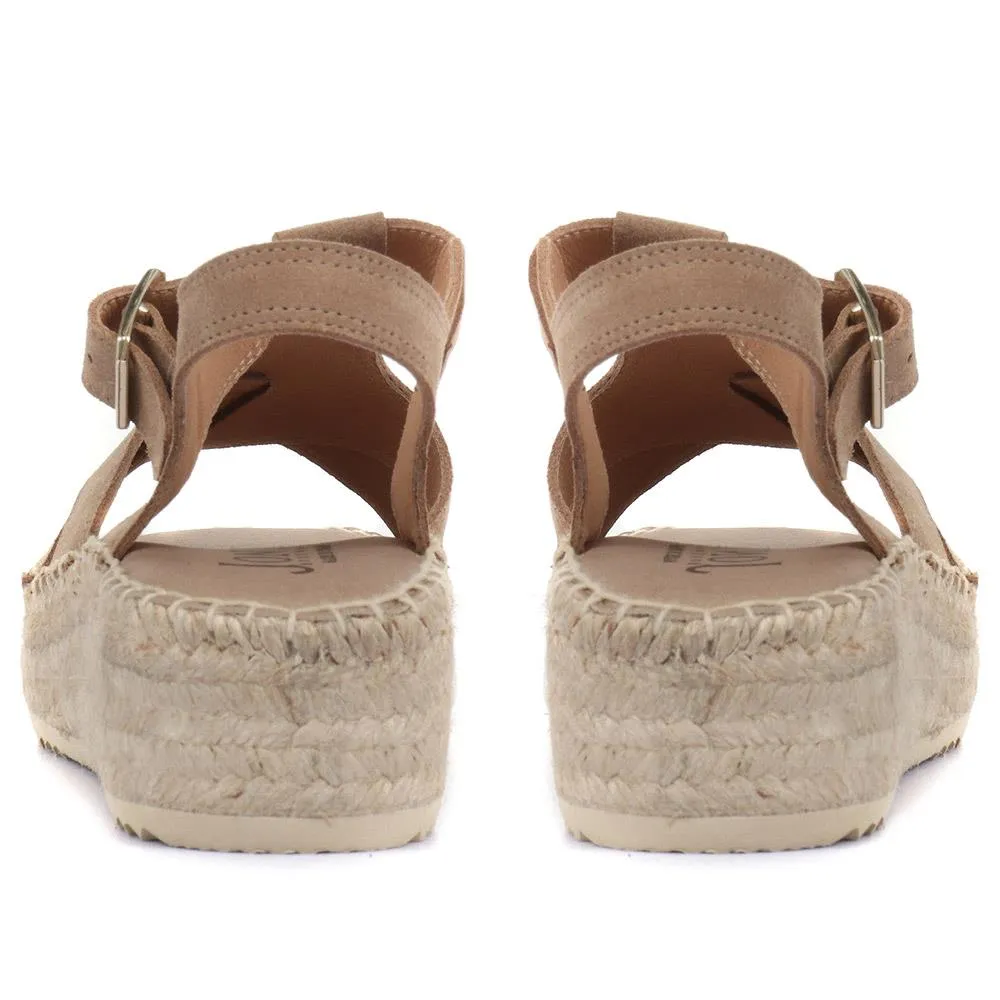 Adrienne Suede Espadrille Sandals - ADRIENNE / 320 167