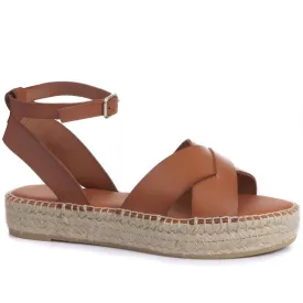 Agnes Leather Flatform Sandals - AGNES / 320 144