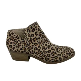 ANIMAL PRINT BOOTS ANKLE HEELS by LOWER EASTSIDE Size:11