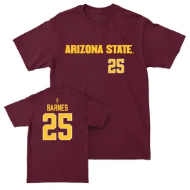 Arizona State Baseball Maroon Sideline Tee - Bradyn Barnes