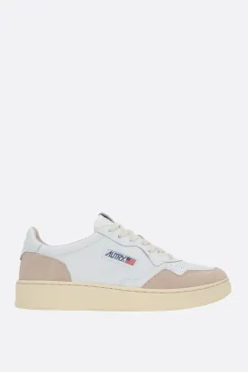 Autry Medalist smooth leather and suede sneakers