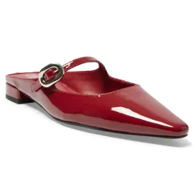 Bacall Flat in Red Patent