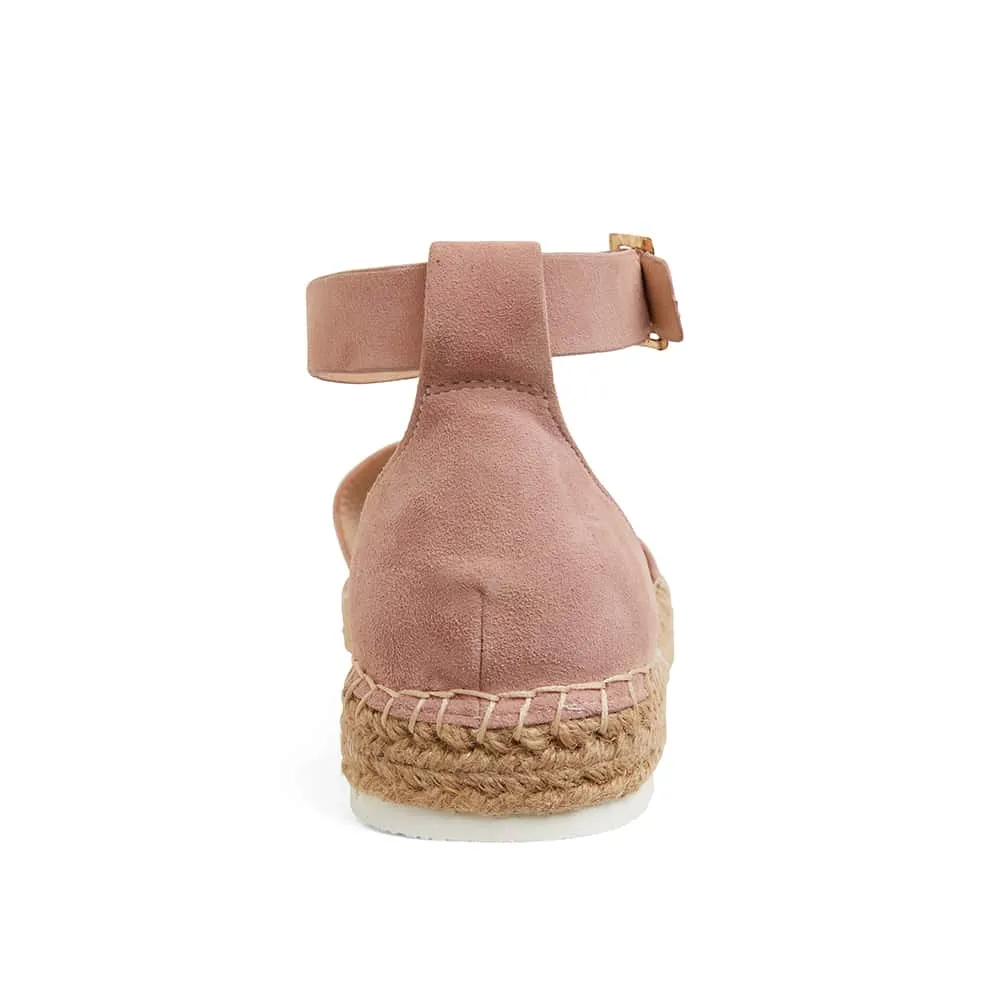 Ballad Espadrille in Blush Leather