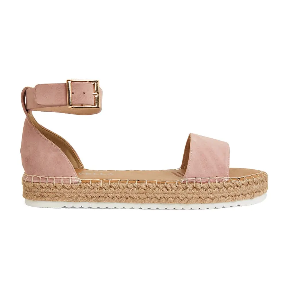 Ballad Espadrille in Blush Leather