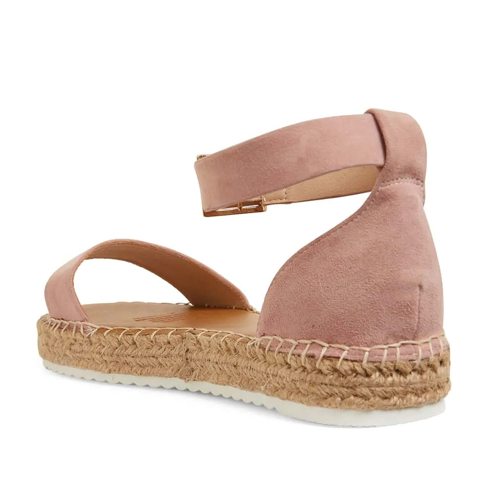 Ballad Espadrille in Blush Leather