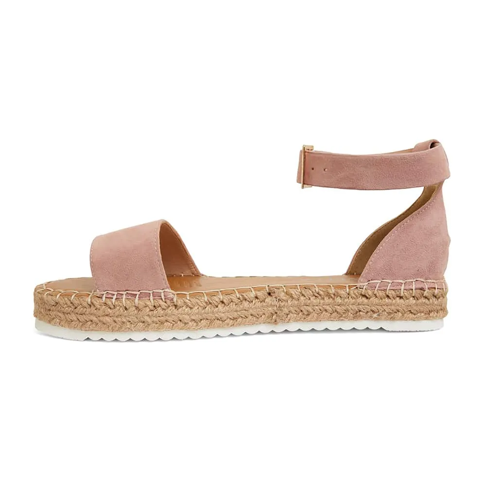 Ballad Espadrille in Blush Leather