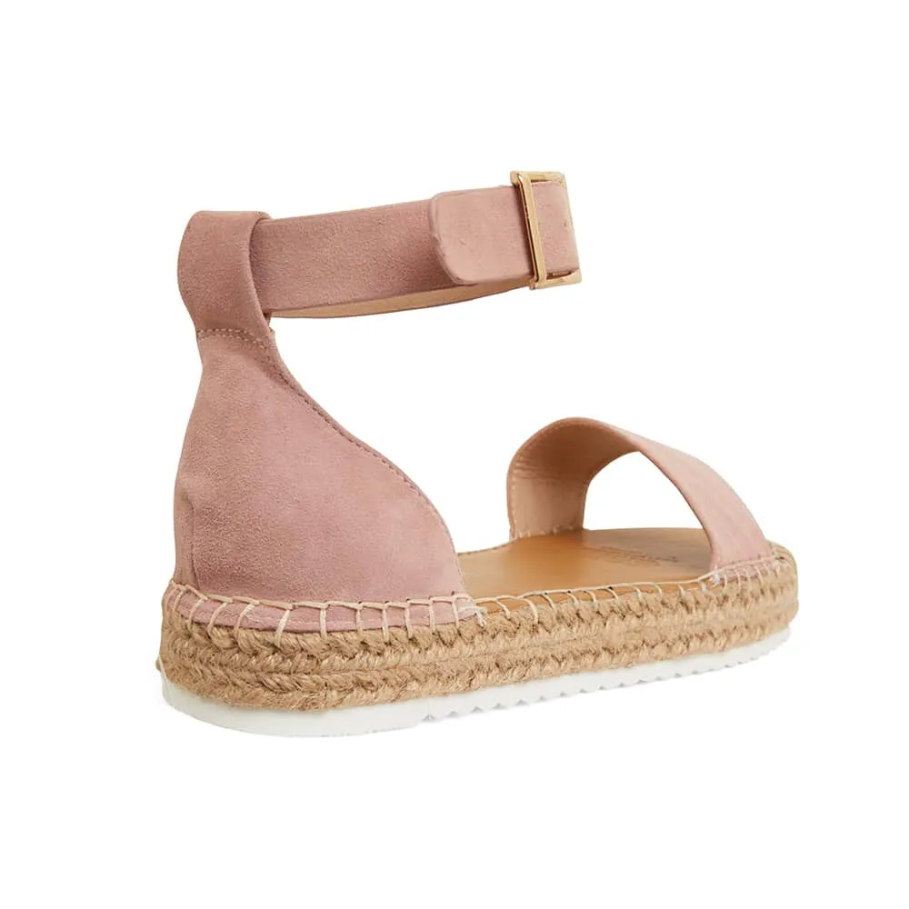 Ballad Espadrille in Blush Leather