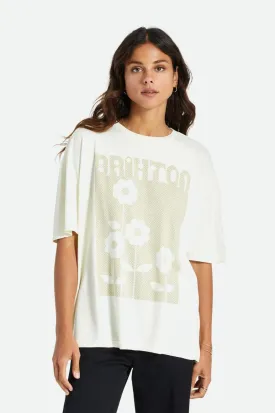 Blossom Oversized Boyfriend Tee - Dove