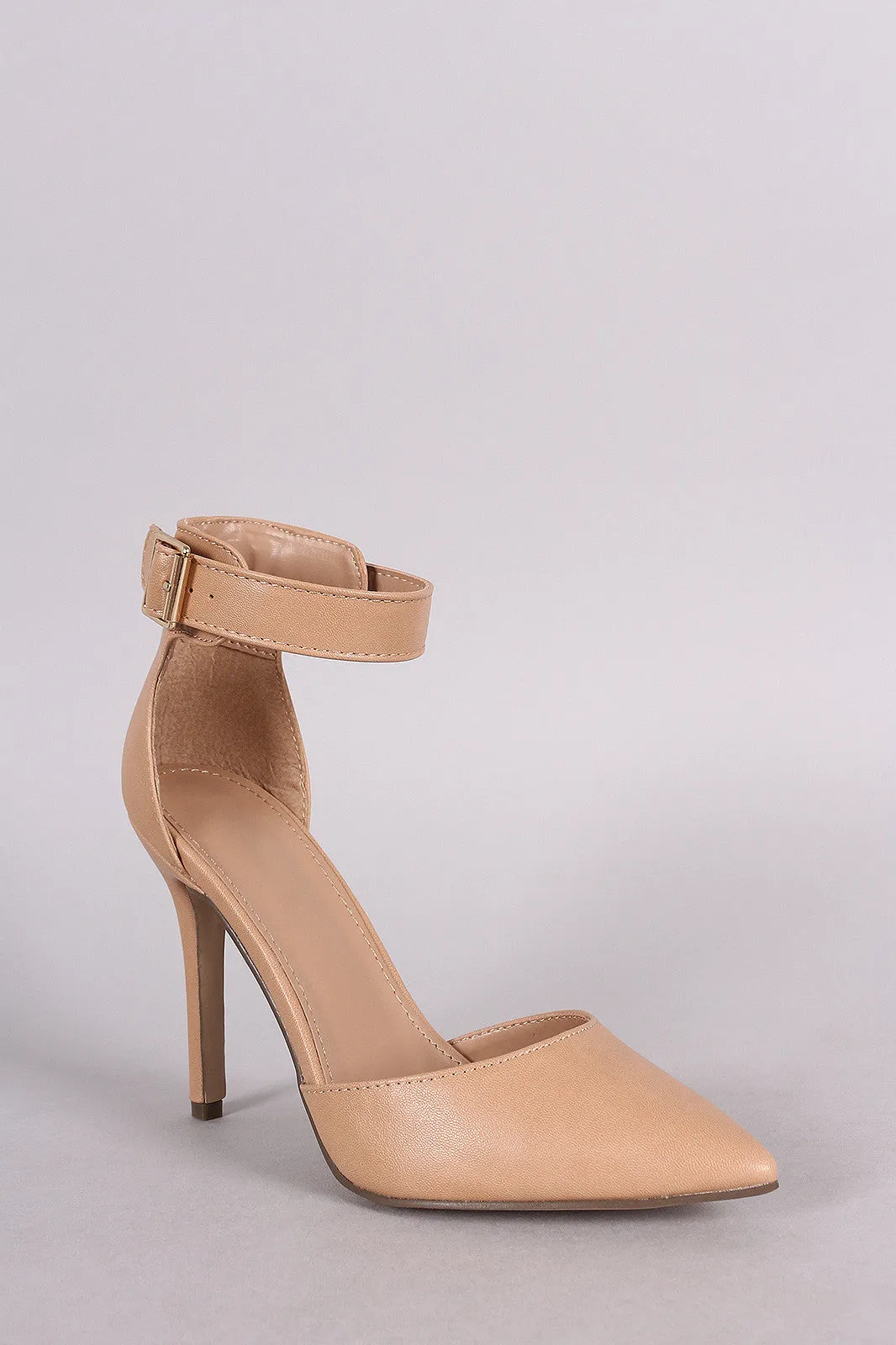 Breckelle Dorsay Ankle Cuff Pointy Toe Heel