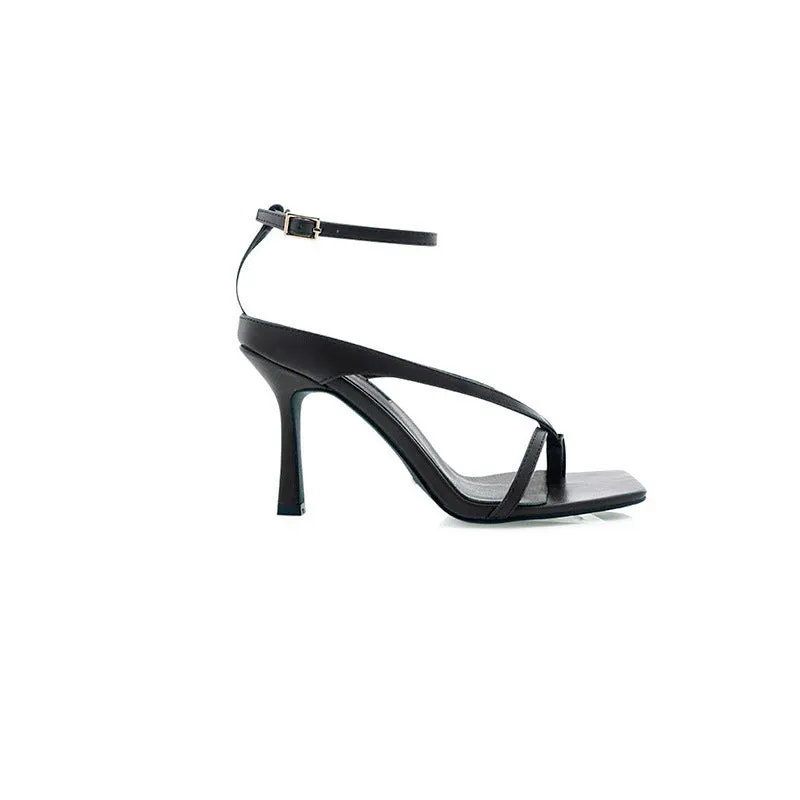 Carolyn Square Toe Ankle Strap Sandals