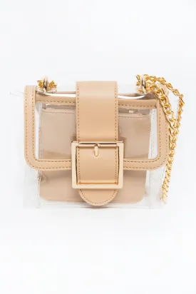 Desert Sand Trim Transparent Bag