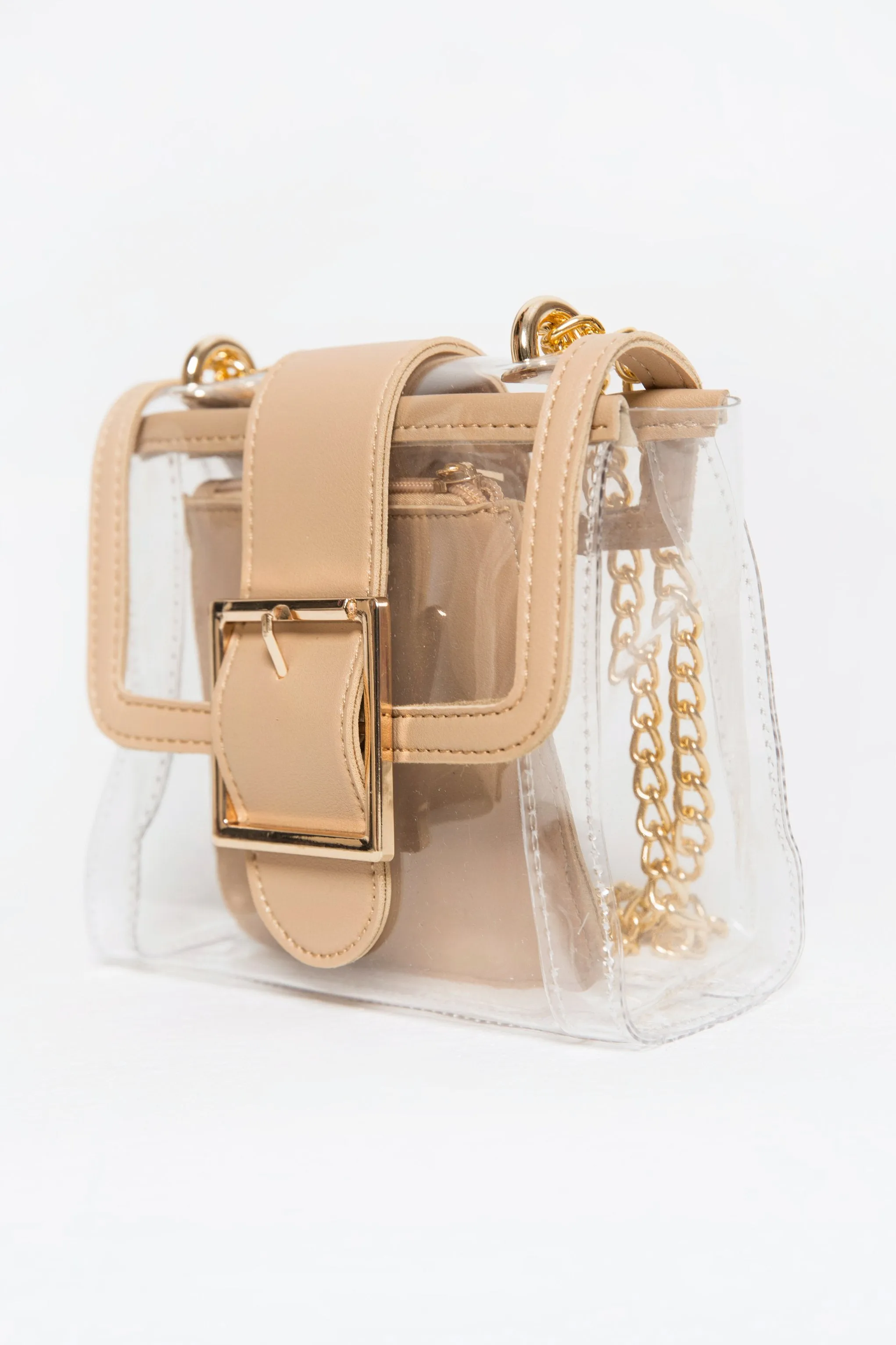 Desert Sand Trim Transparent Bag