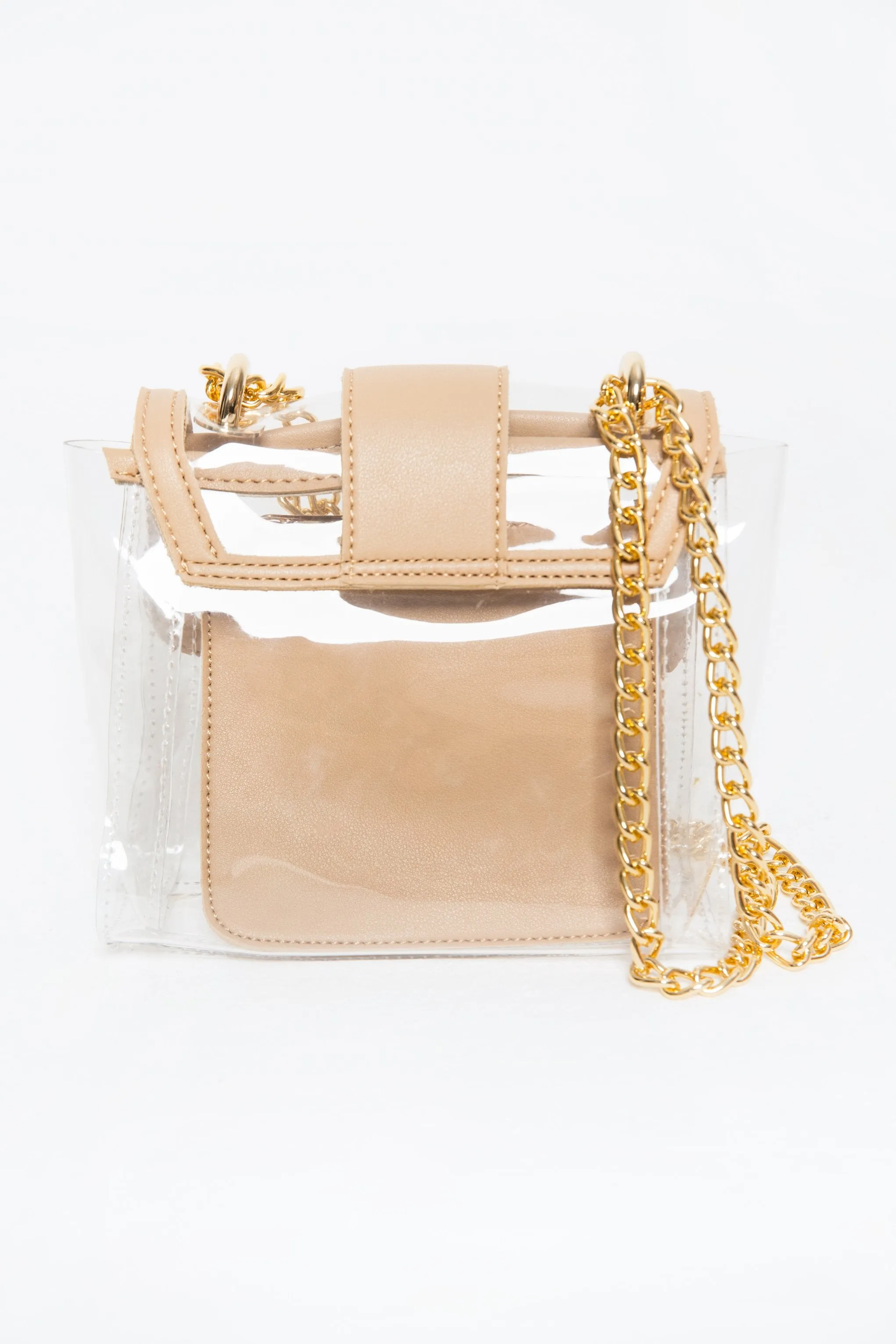 Desert Sand Trim Transparent Bag