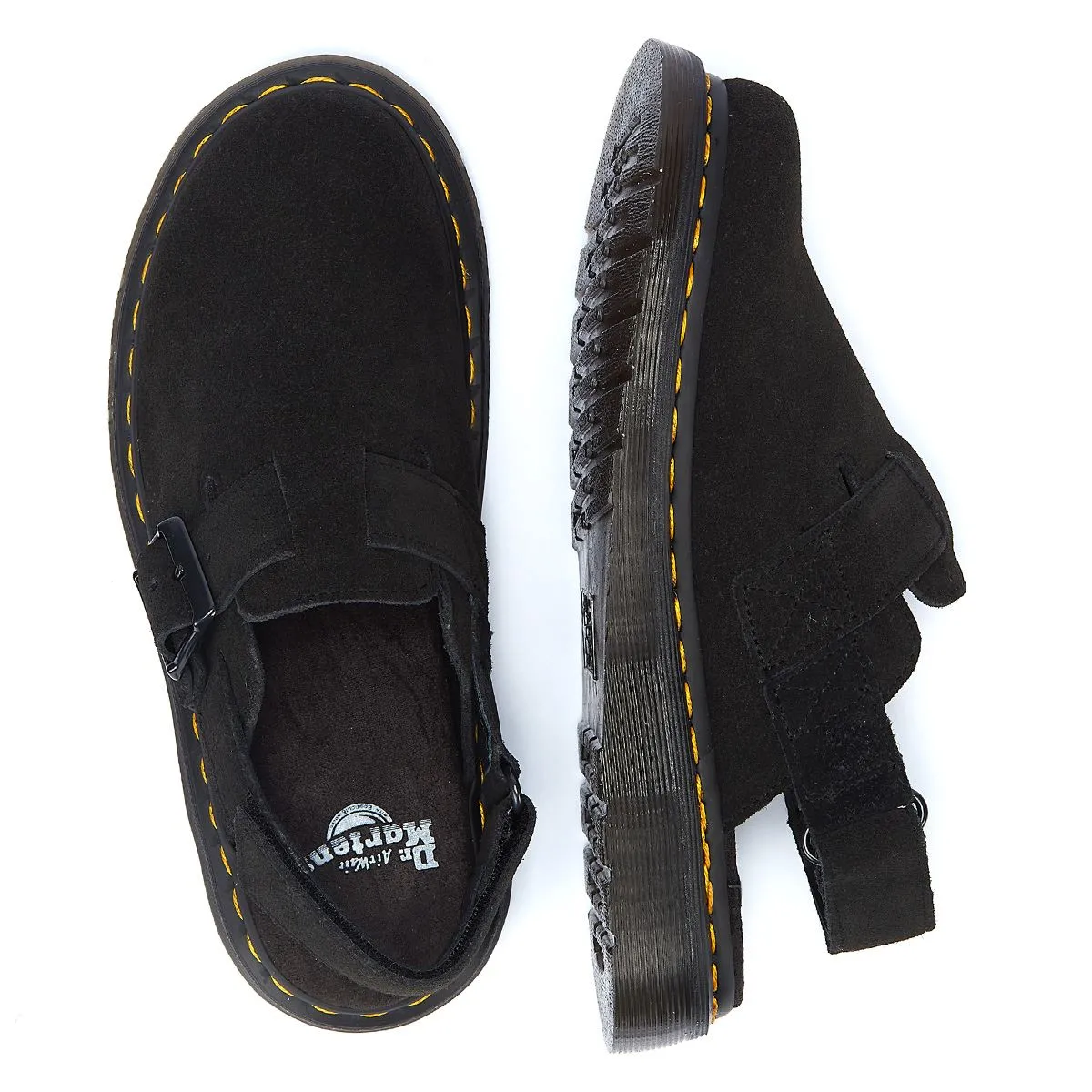 Dr. Martens Jorge II EH Suede Mule Black Sandals