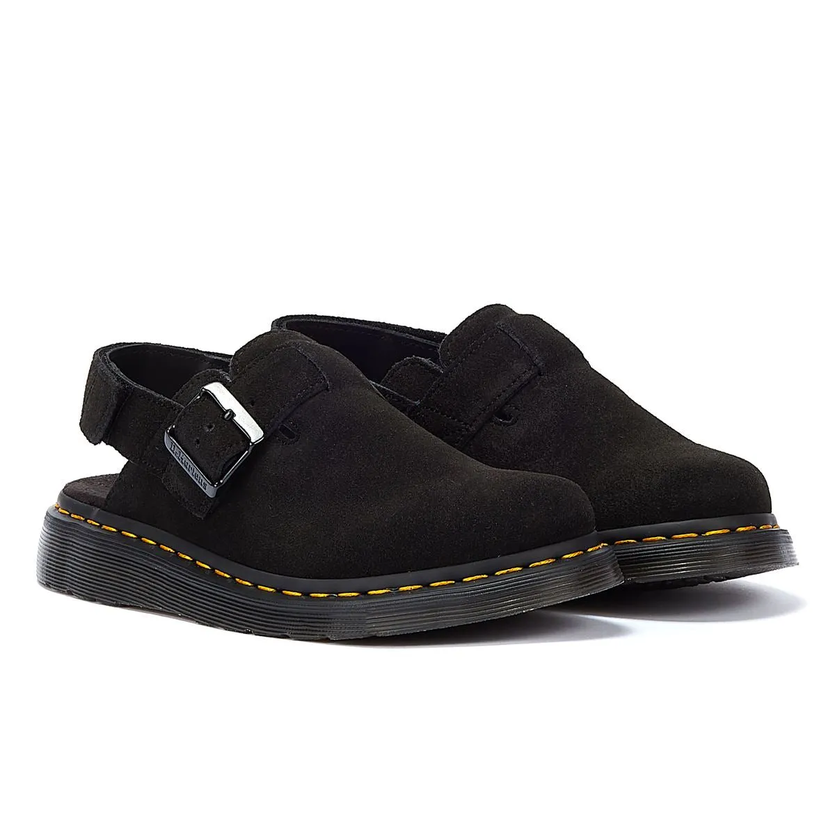 Dr. Martens Jorge II EH Suede Mule Black Sandals