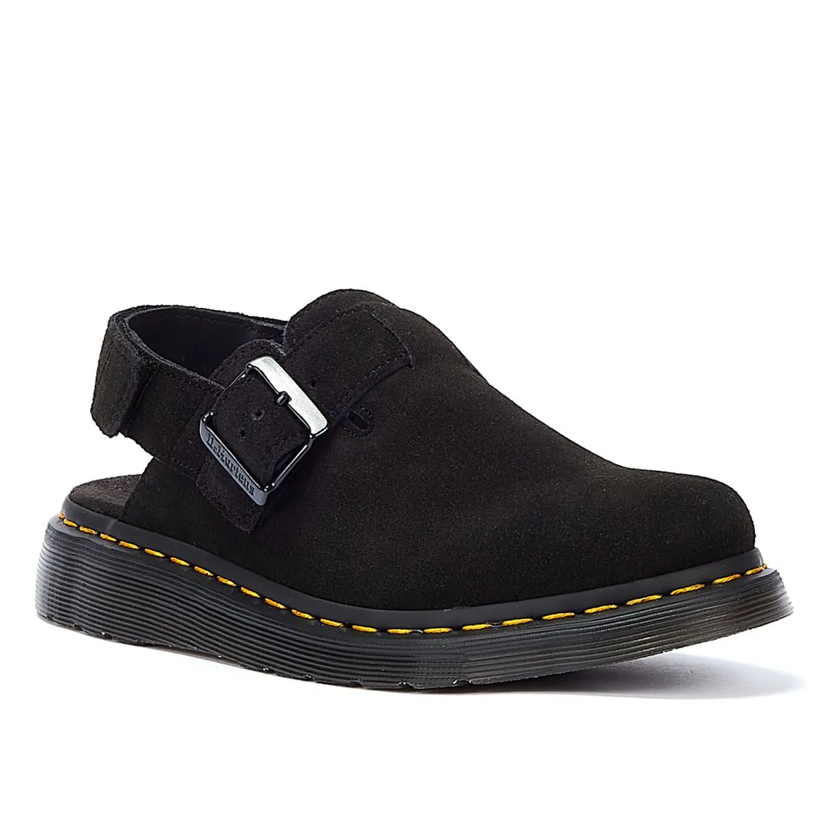 Dr. Martens Jorge II EH Suede Mule Black Sandals