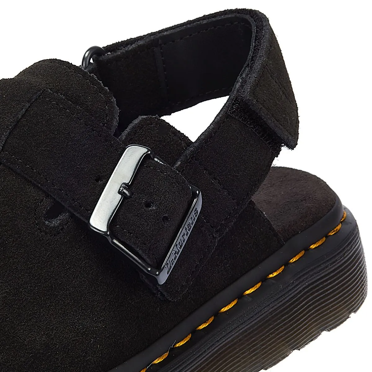 Dr. Martens Jorge II EH Suede Mule Black Sandals