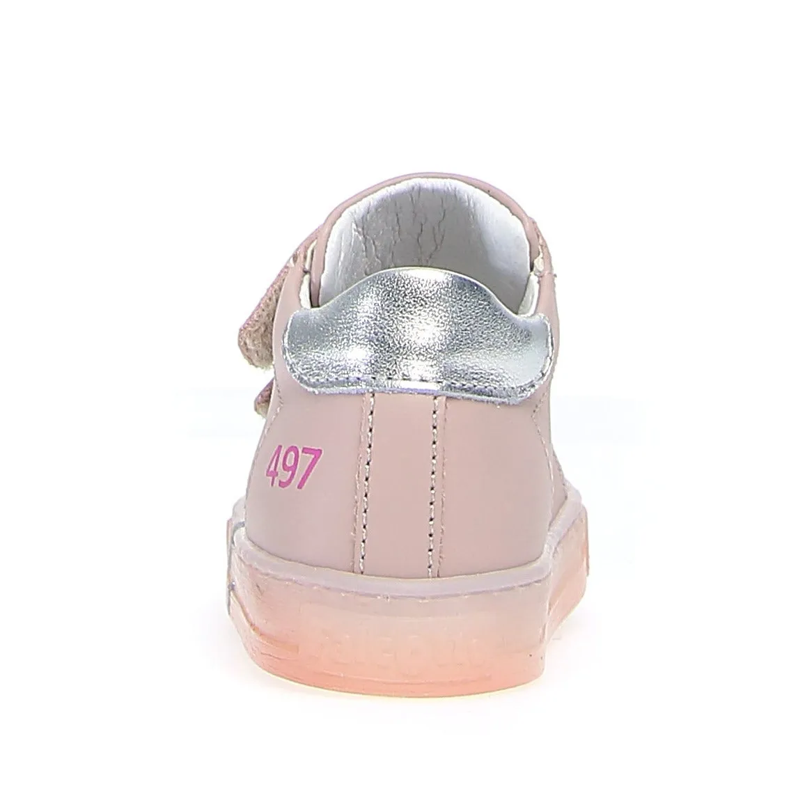 Falcotto Girl's Salazar Vl Calf Sneaker Shoes - Cipria/Silver