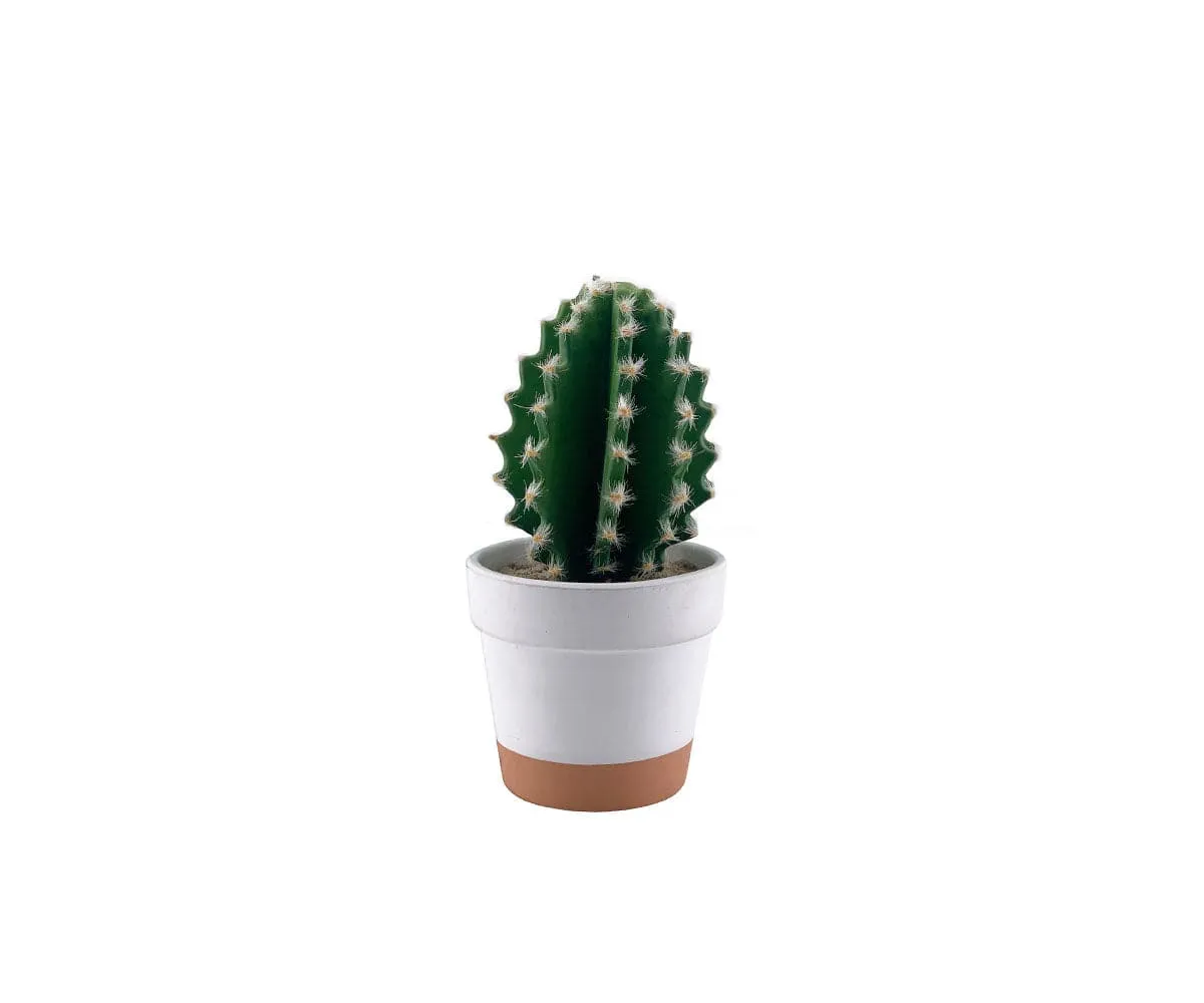 Faux Miniature Barrel Cactus