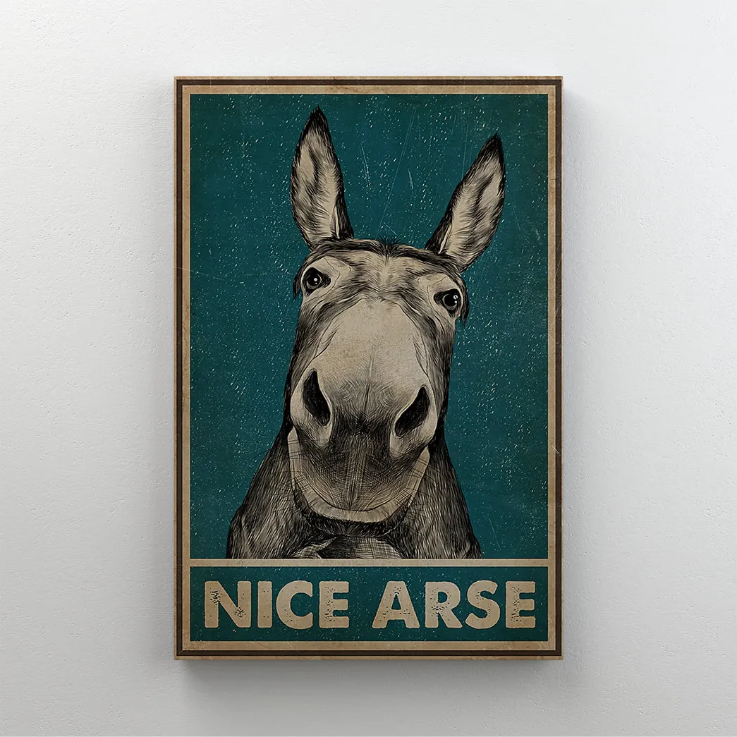 Funny Nice Arse Custom Canvas