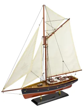 Gaff-Rigged Yacht with Cabin 60cm