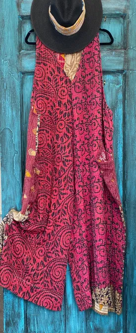 Kantha Bae Harmony Romper wide leg Red/Blk/Yellow