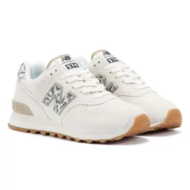 New Balance 574 Women's Seasalt/Leopard Trainers