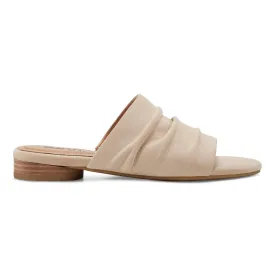 Talma Ruched Flat Slip-On Sandals