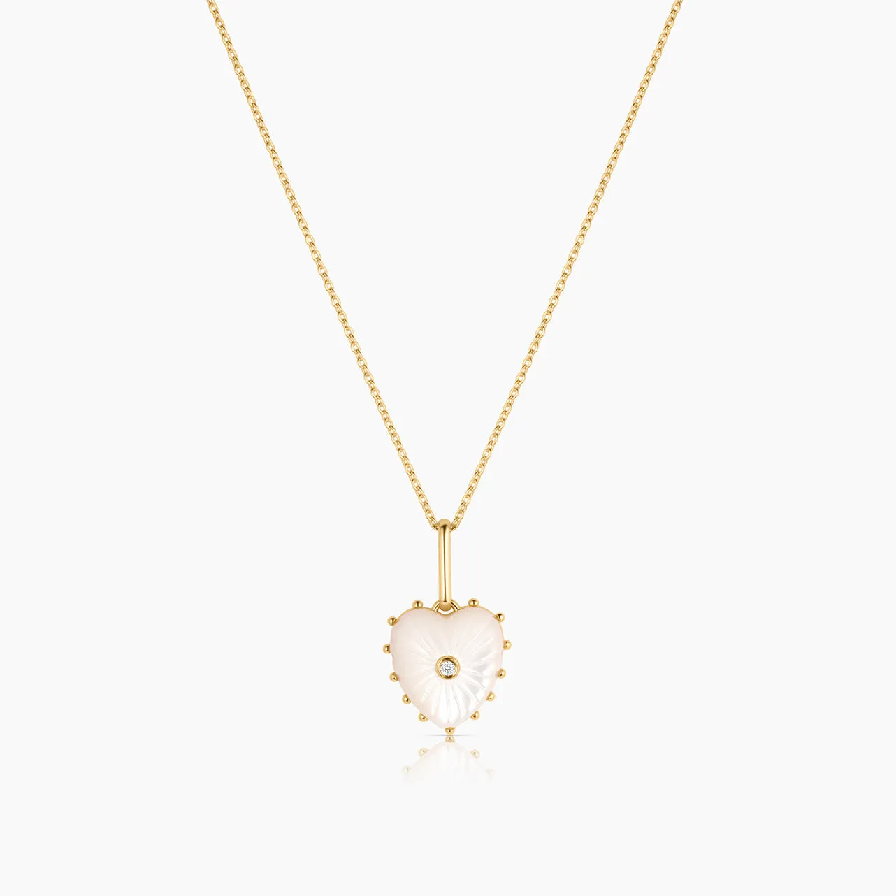 THATCH Isabel Mother of Pearl Heart Necklace