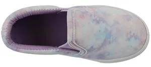 Toddler Girls Cloud Tie Dye Printed Faux Leather Sneaker