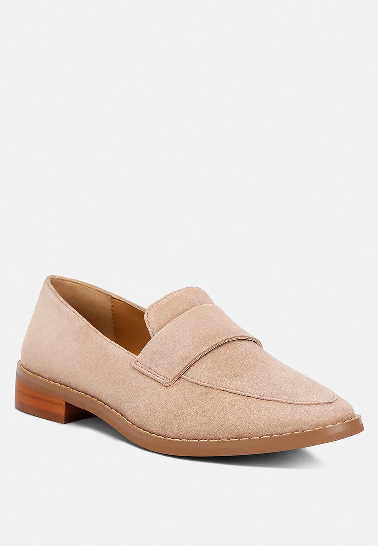 Zofia Suede Penny Loafers