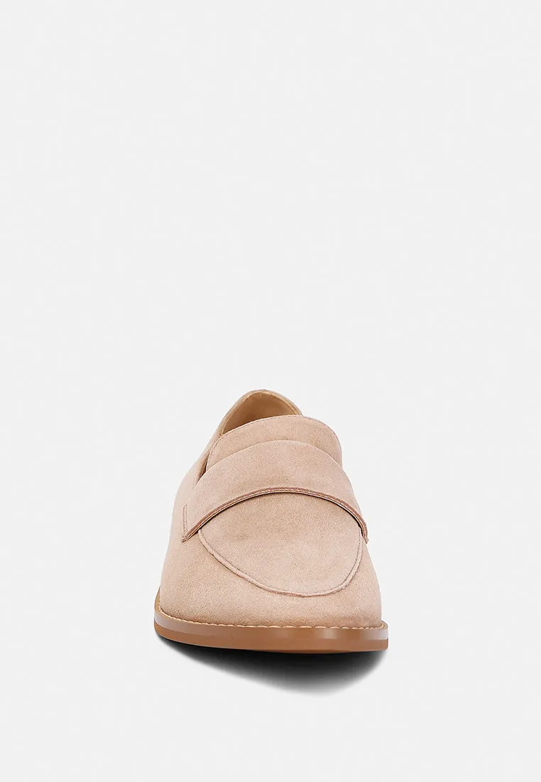 Zofia Suede Penny Loafers