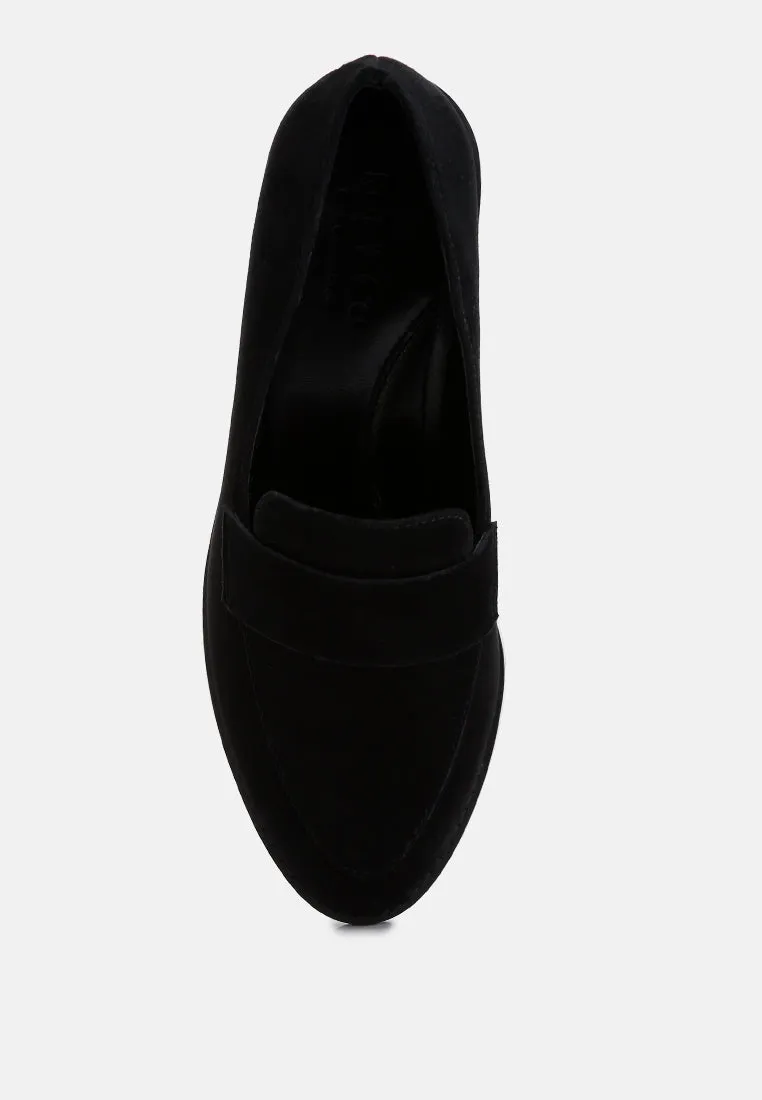 Zofia Suede Penny Loafers